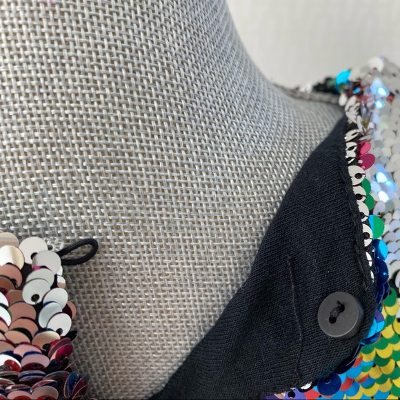 Zara Multi-Colored Rainbow Flip Sequins Dress - Picture 10 of 17